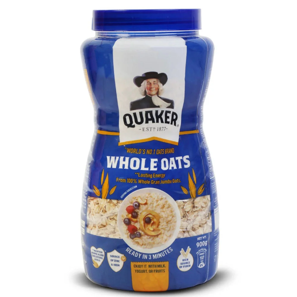 Quaker Whole Oats Jar 900g