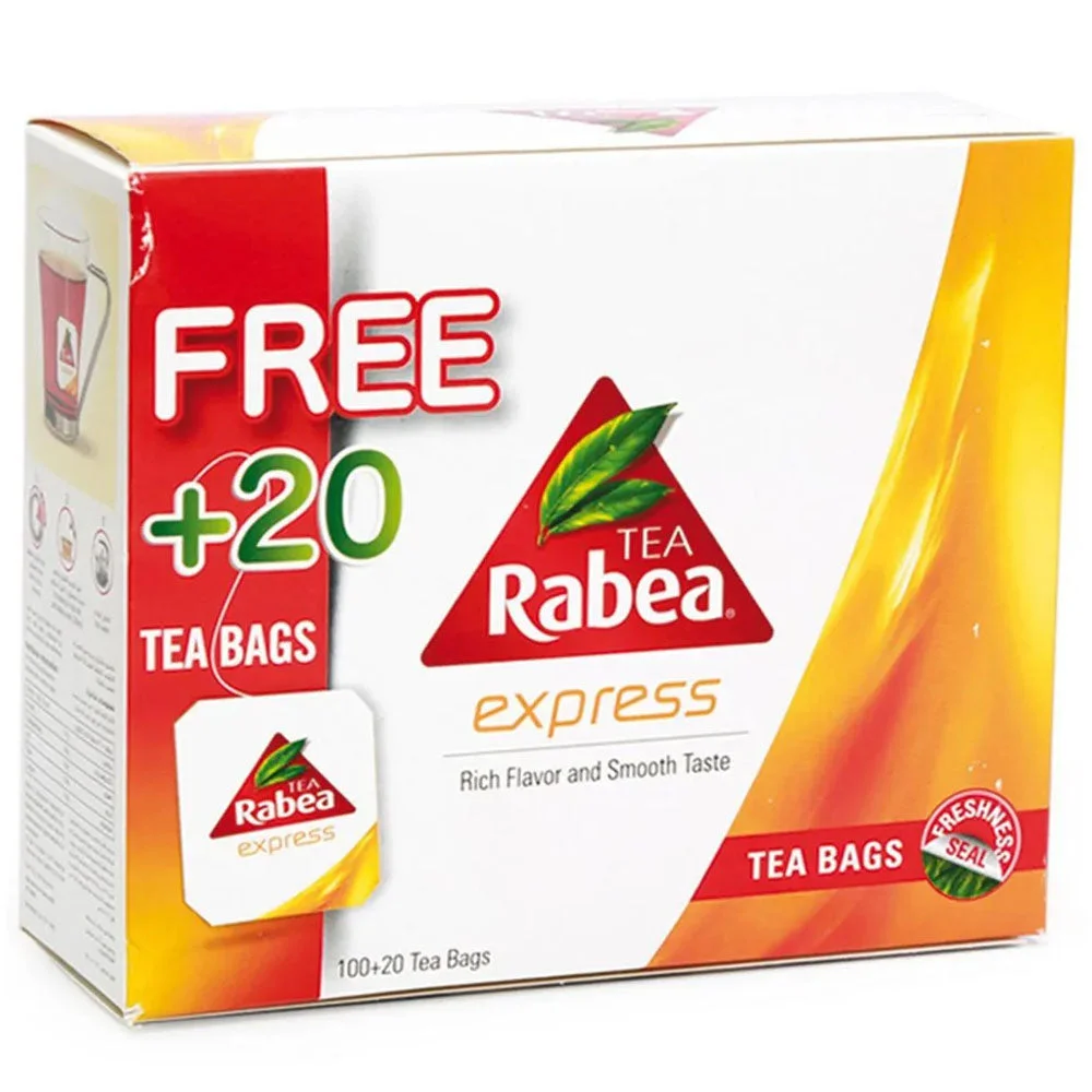 Rabea Express Tea 100 Bags 2 gm 20 Bags Free