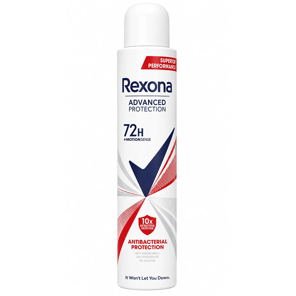 Rexona Advanced Protection Antibacterial Anti-Perspirant Spray 200ml 72H Protection