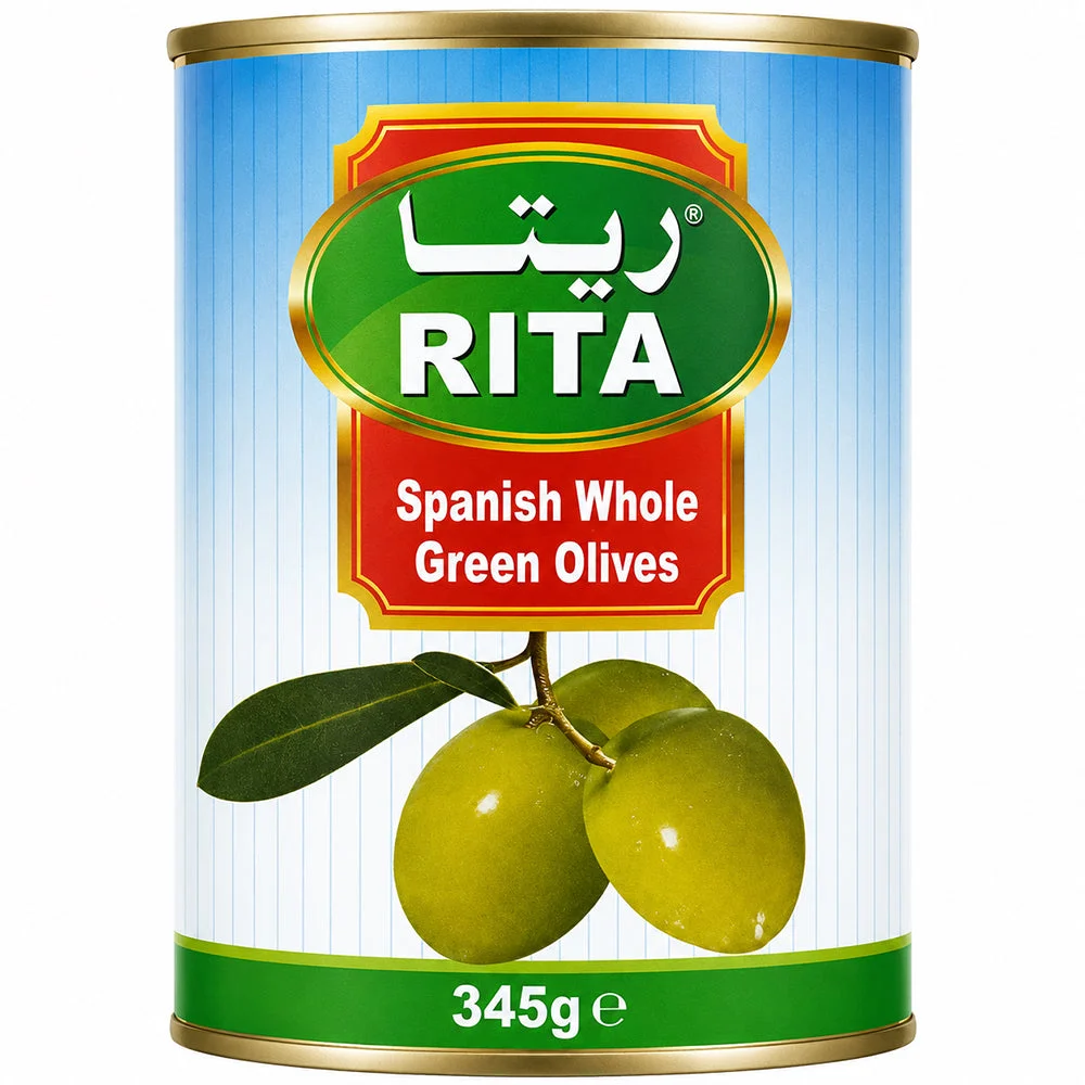 RITA Spanish Whole Green Olives 345g