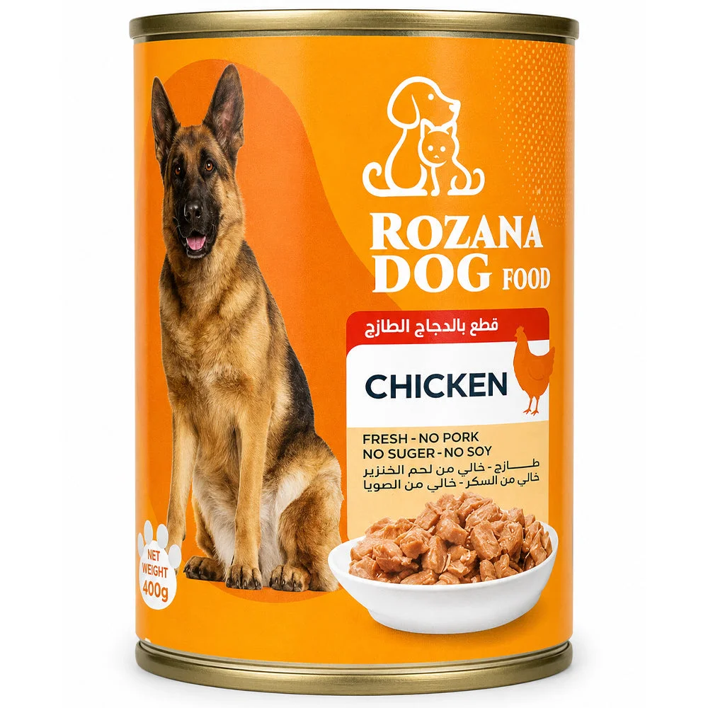 Rozana Dog Food Chicken Wet Dog Food 400g