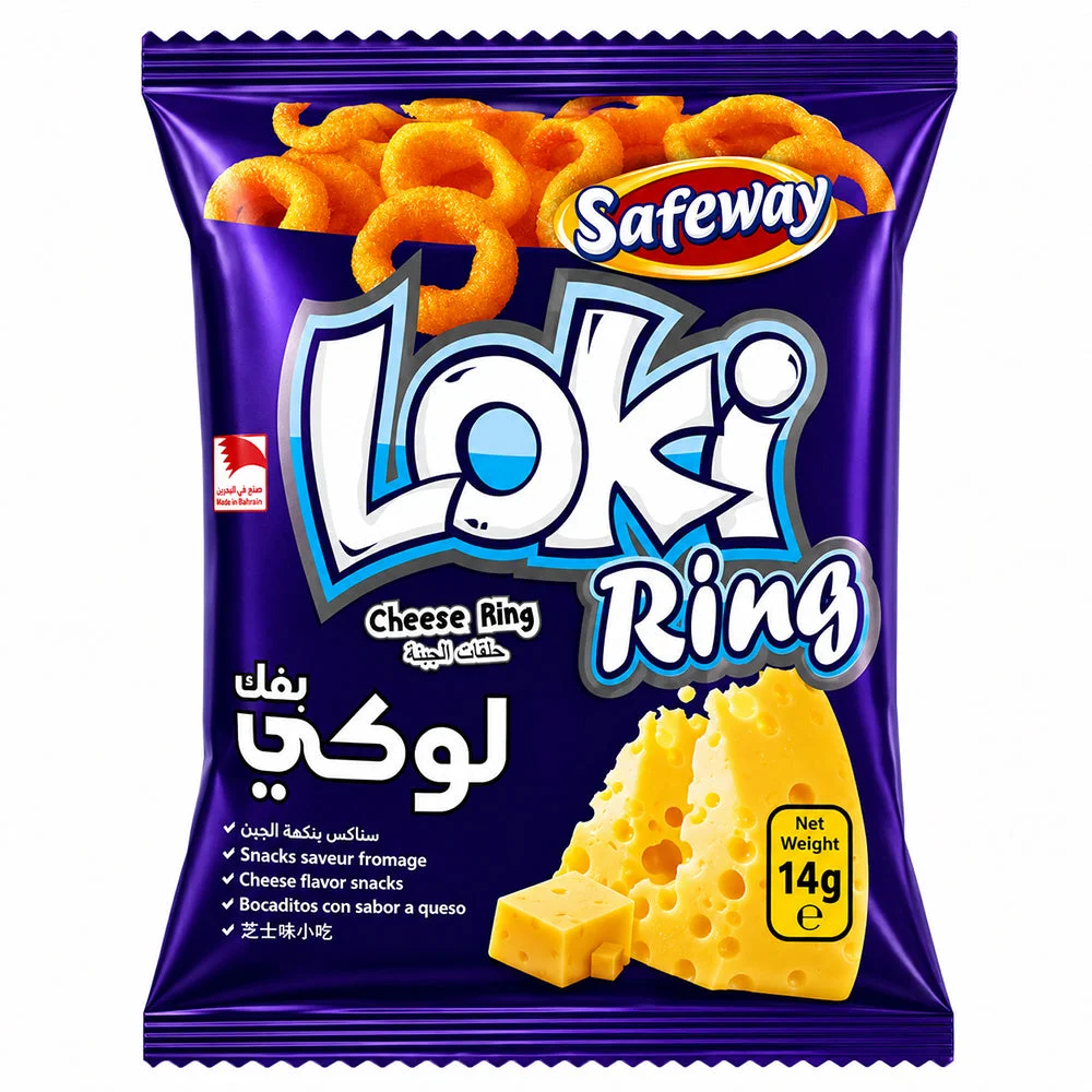 Safeway Loki Cheese Ring Snacks 14g