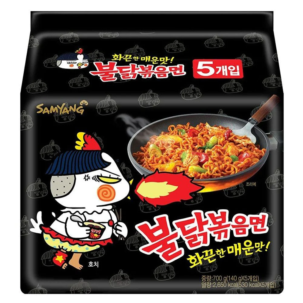 Samyang Buldak Hot Chicken Flavor Ramen 5 Packs (140g x 5)