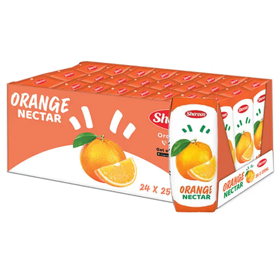 Shereen Orange Nectar Juice 250ml 24Pcs