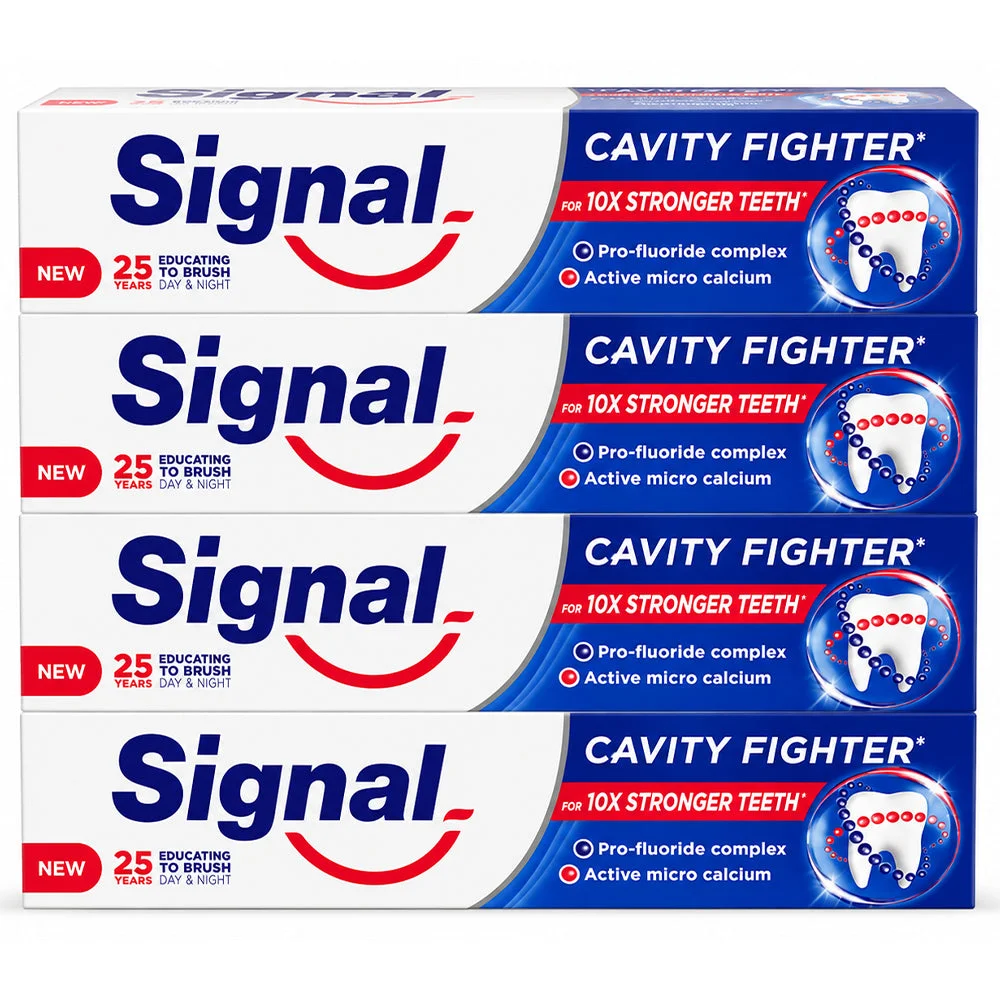 Signal Cavity Fighter Toothpaste 4 x 120ml
