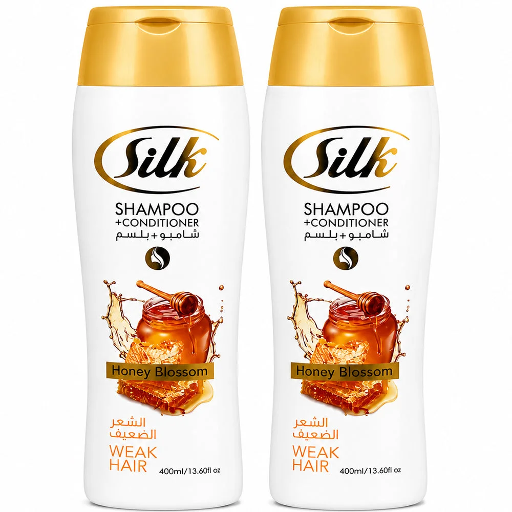 Silk Honey Blossom Shampoo + Conditioner for Weak Hair 2x400ml