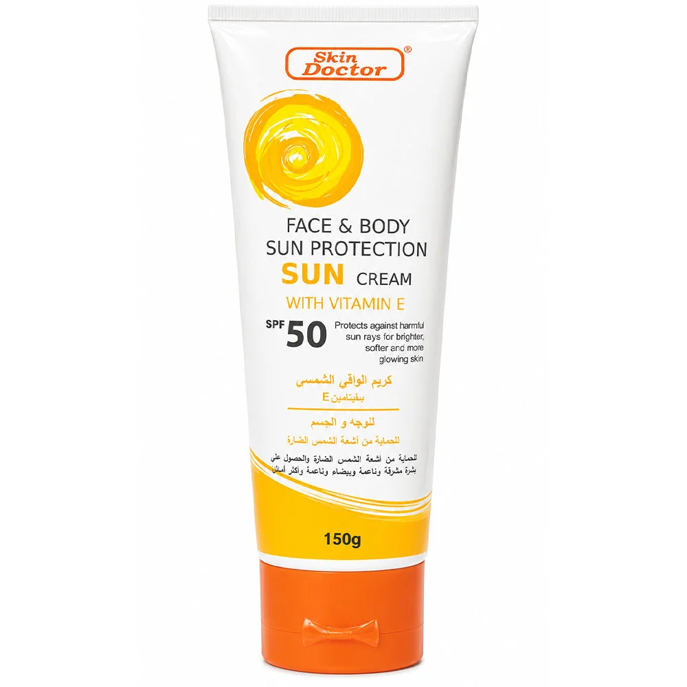 Skin Doctor Face & Body Sun Protection Sun Cream SPF 50 with Vitamin E 150g