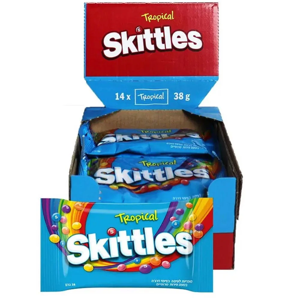 Skittles Tropical Fruits Flavor Candy 14*38 gm