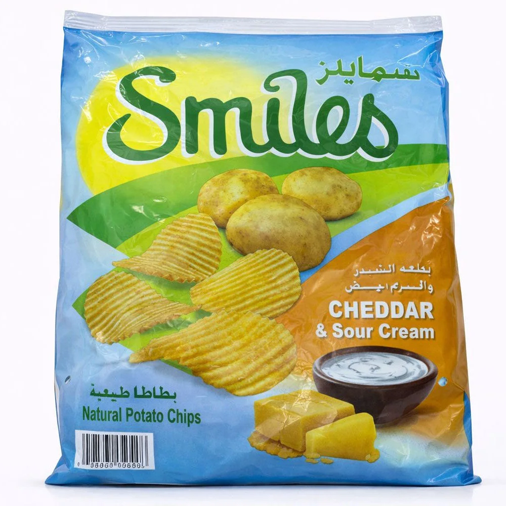 Smile Natural Potato Chips Cheddar and Sour Cream  (22g x 20)