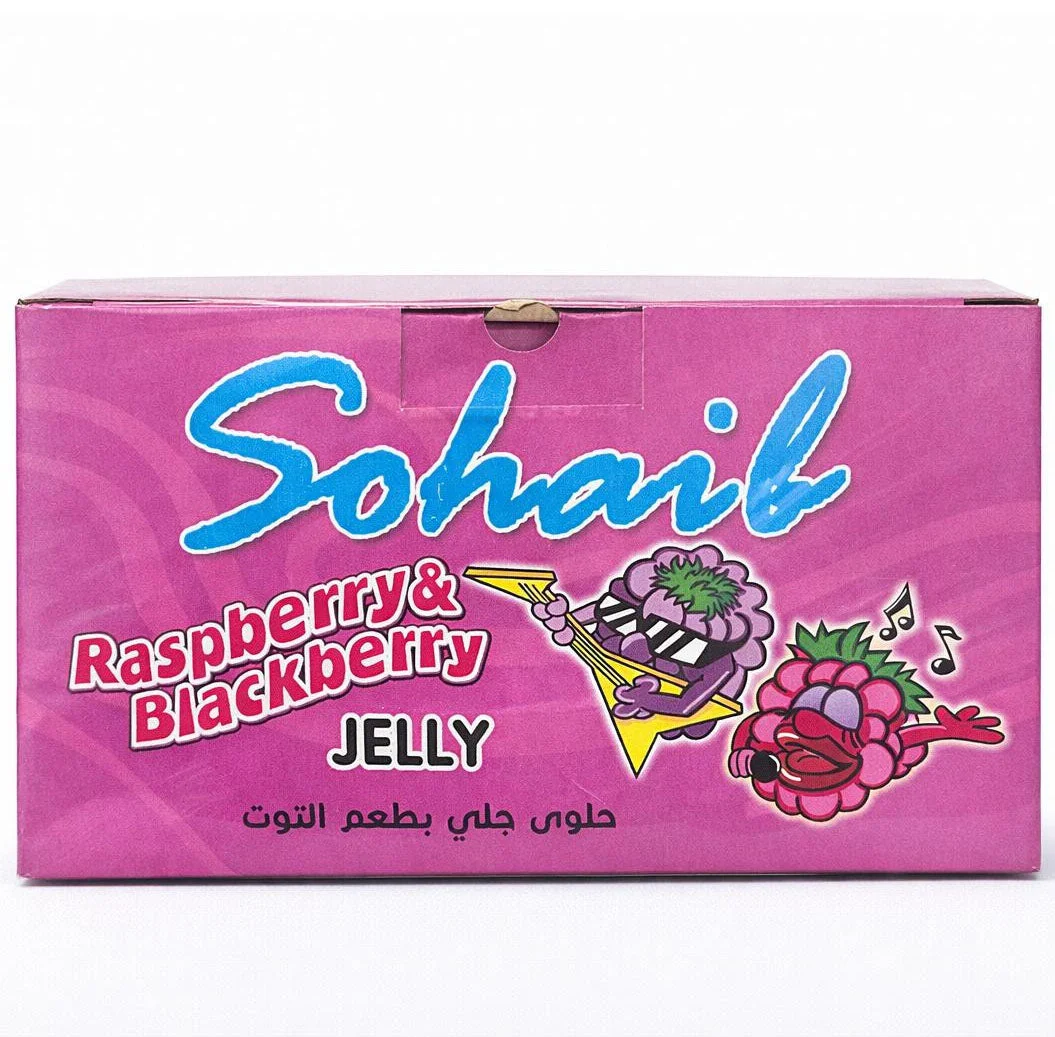 Sohaib Raspberry & Blackberry Jelly Candy 24 × 37g