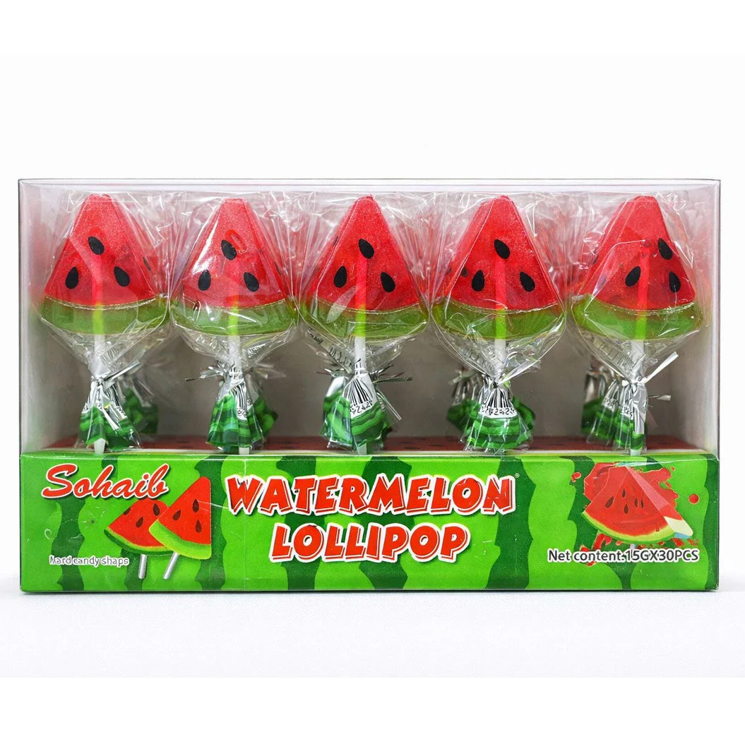 Sohaib Watermelon Lollipops 30 pcs × 15g