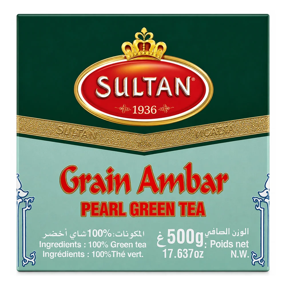 Sultan Grain Ambar Pearl Green Tea 500g