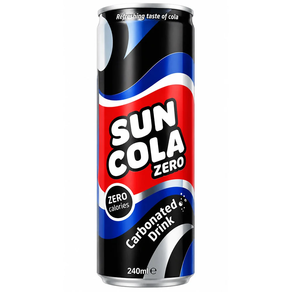 Sun Cola Zero Carbonated Drink 240ml
