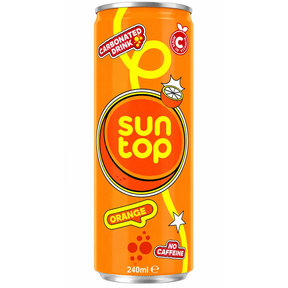 Sun Top Orange Carbonated Drink 240ml