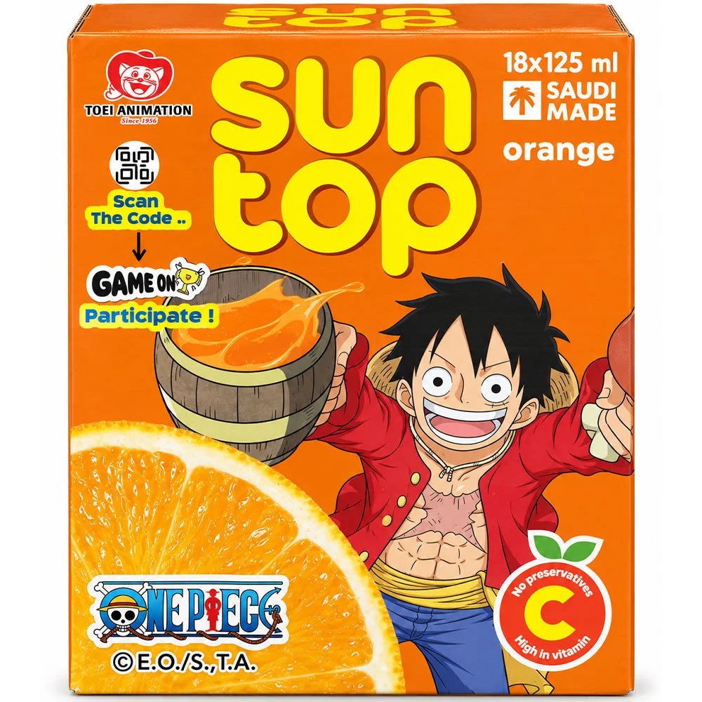 Sun Top Orange Drink 18×125ml