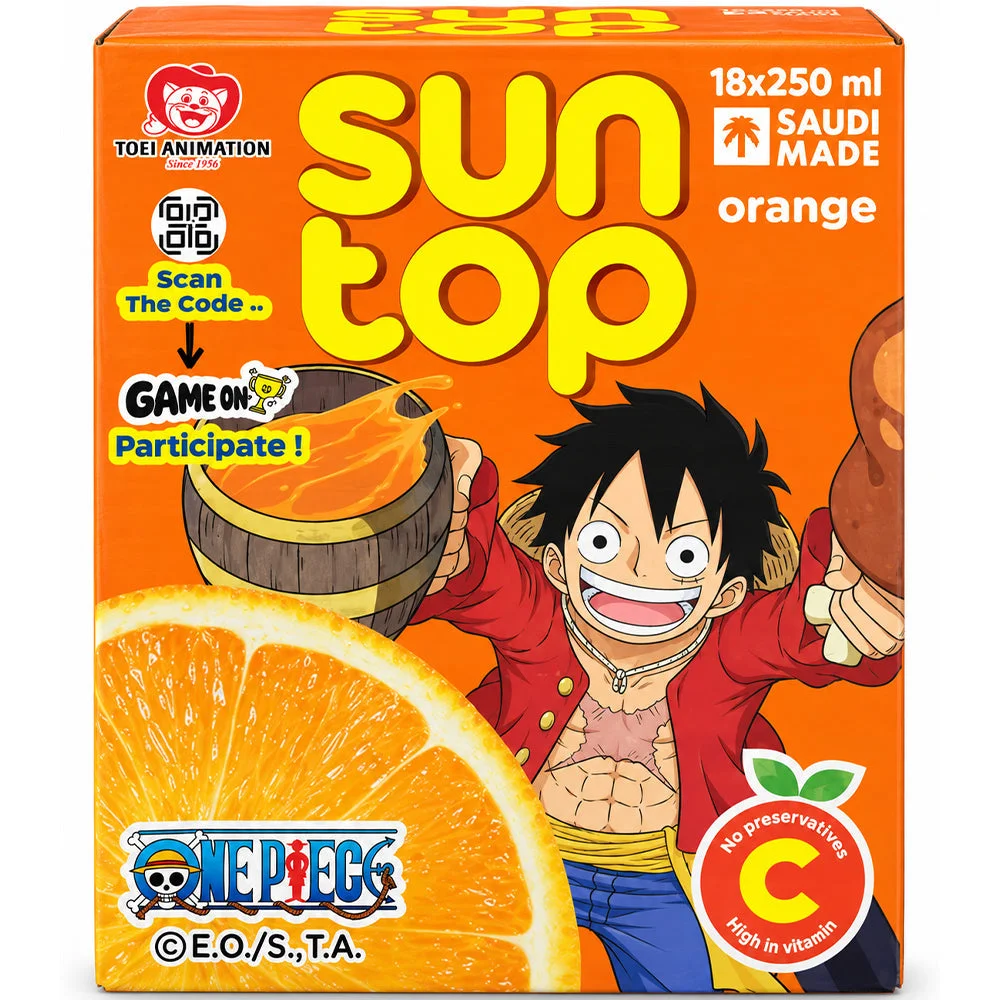 Sun Top Orange Drink 18×250ml