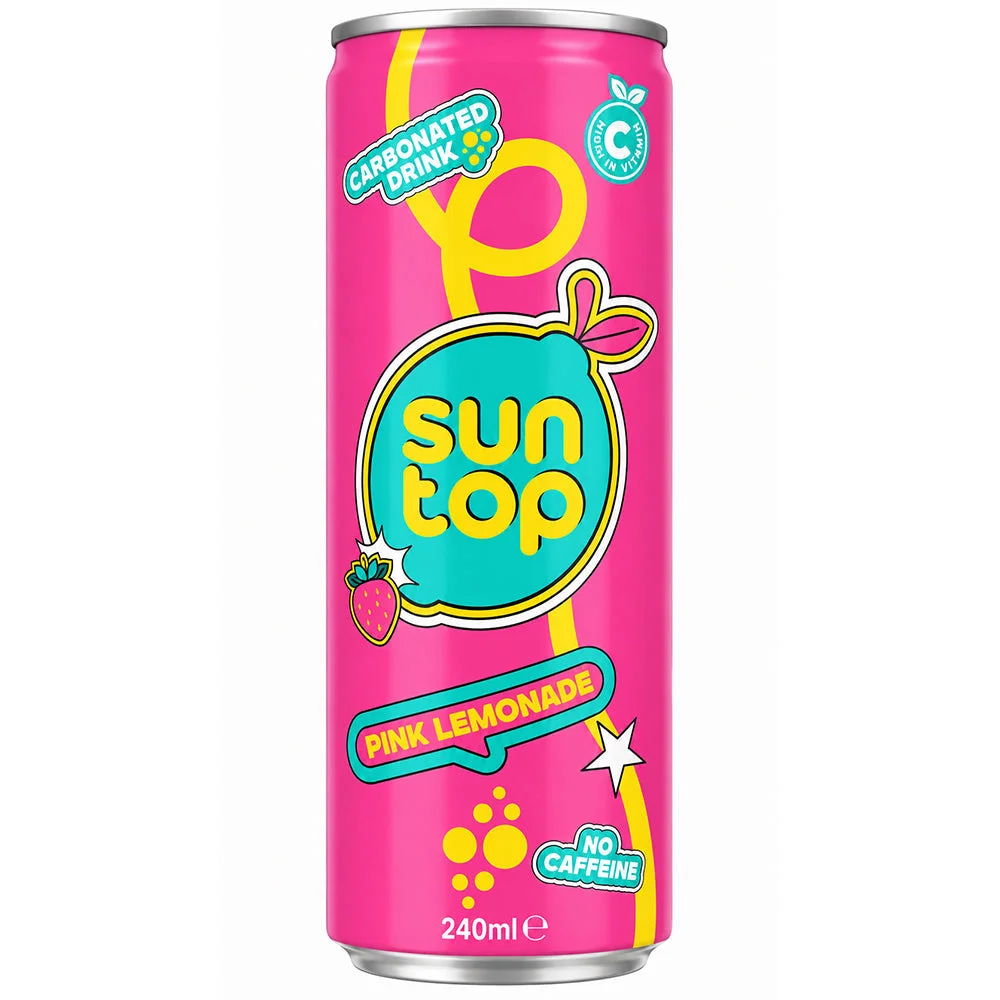 Sun Top Pink Lemonade Carbonated Drink 240ml