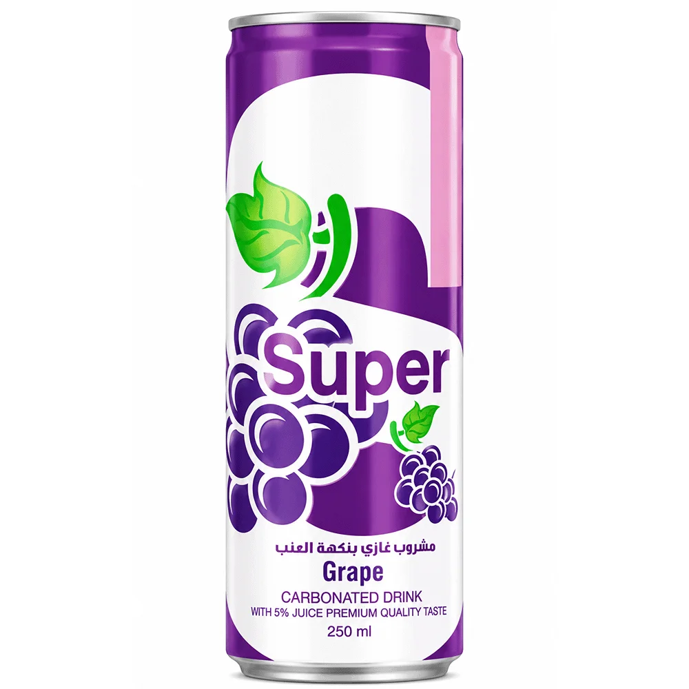 Super Grape Carbonated Drink 250ml