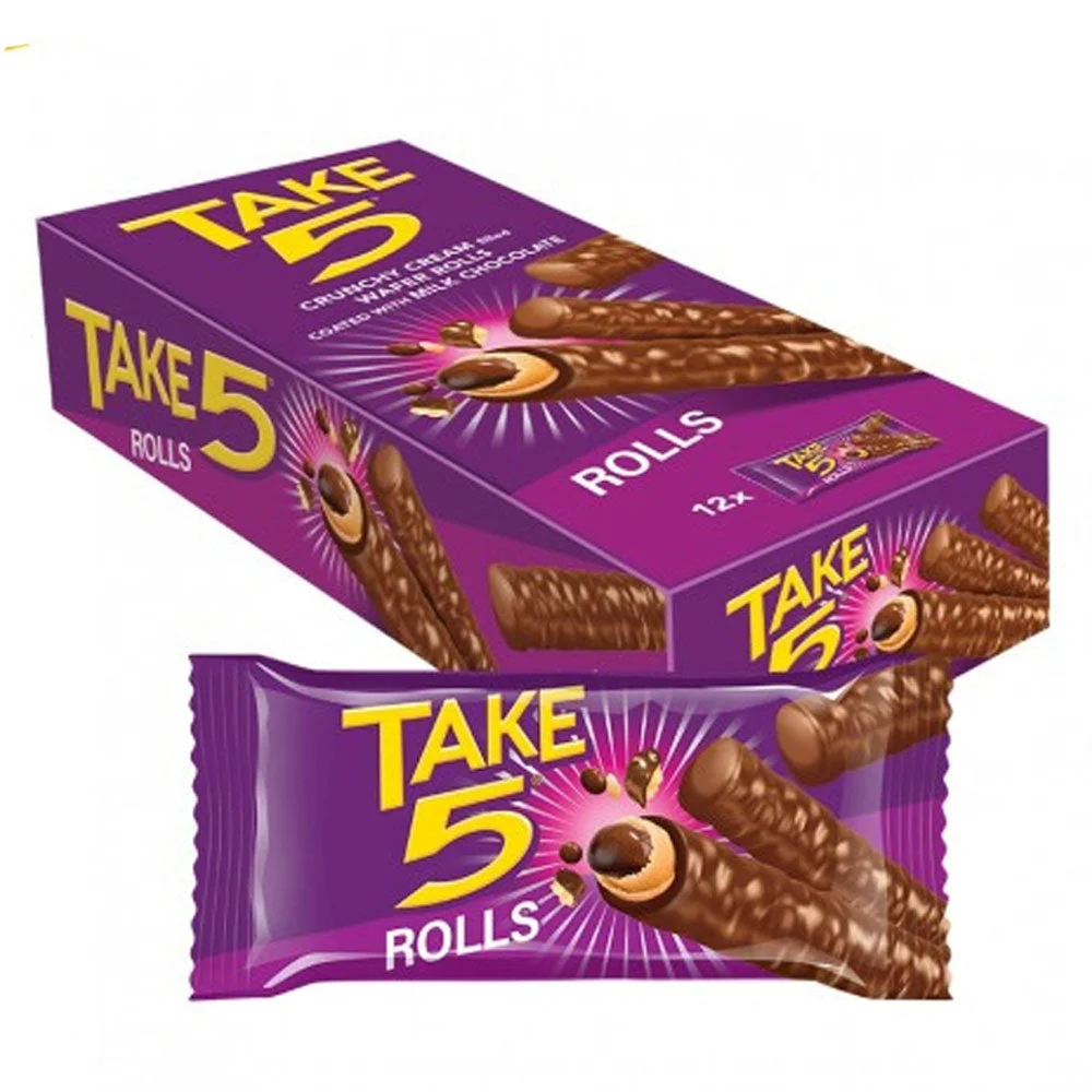 Take 5 Chocolate Wafer Rolls 21g x 12pcs