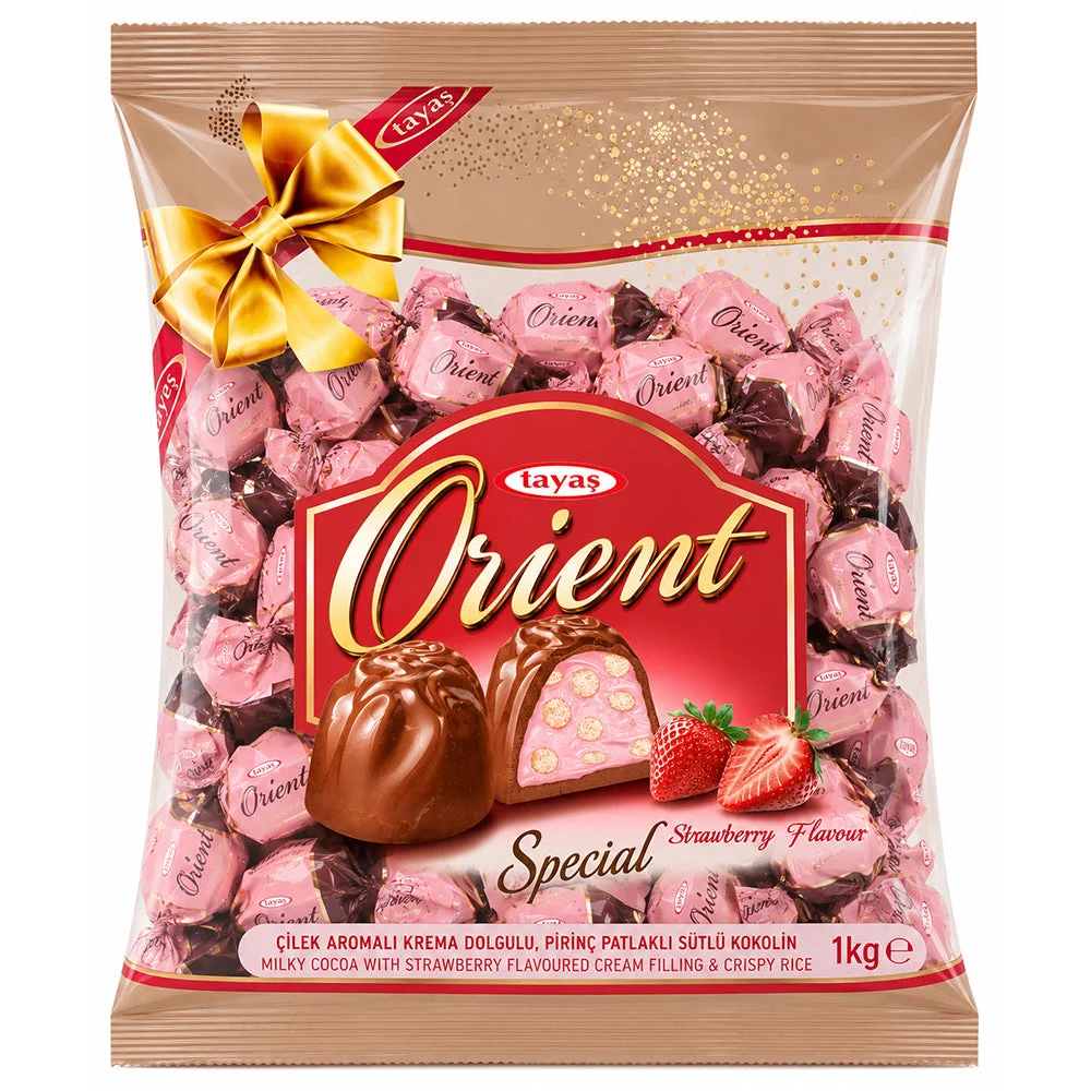 Tayas Orient Special Strawberry Chocolate Candy 1kg