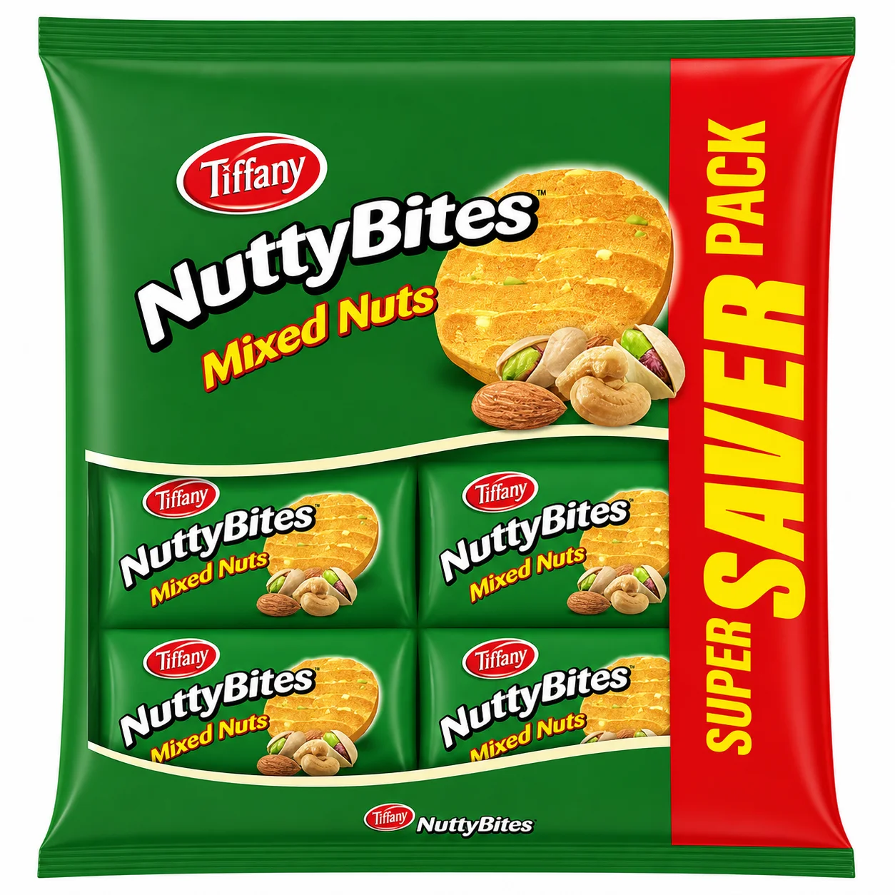 Tiffany NuttyBites Mixed Nuts Biscuits 576g