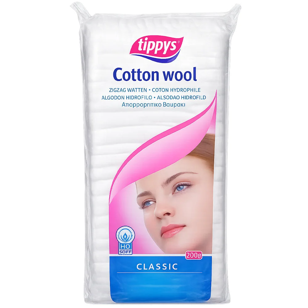 Tippys Cotton Wool Classic Pure Soft Cotton 200g
