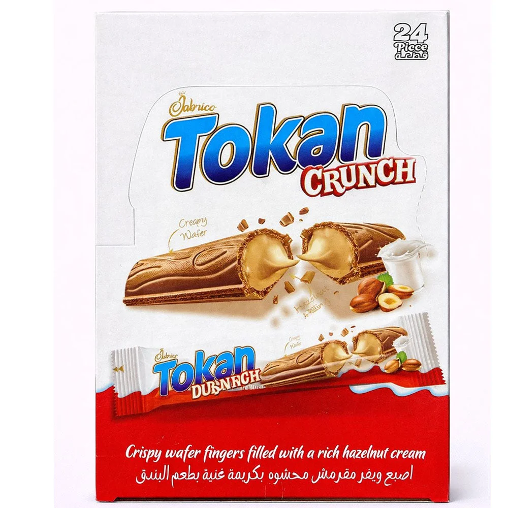 Tokan Crunch Hazelnut Wafer Fingers 21.5g x 24pcs