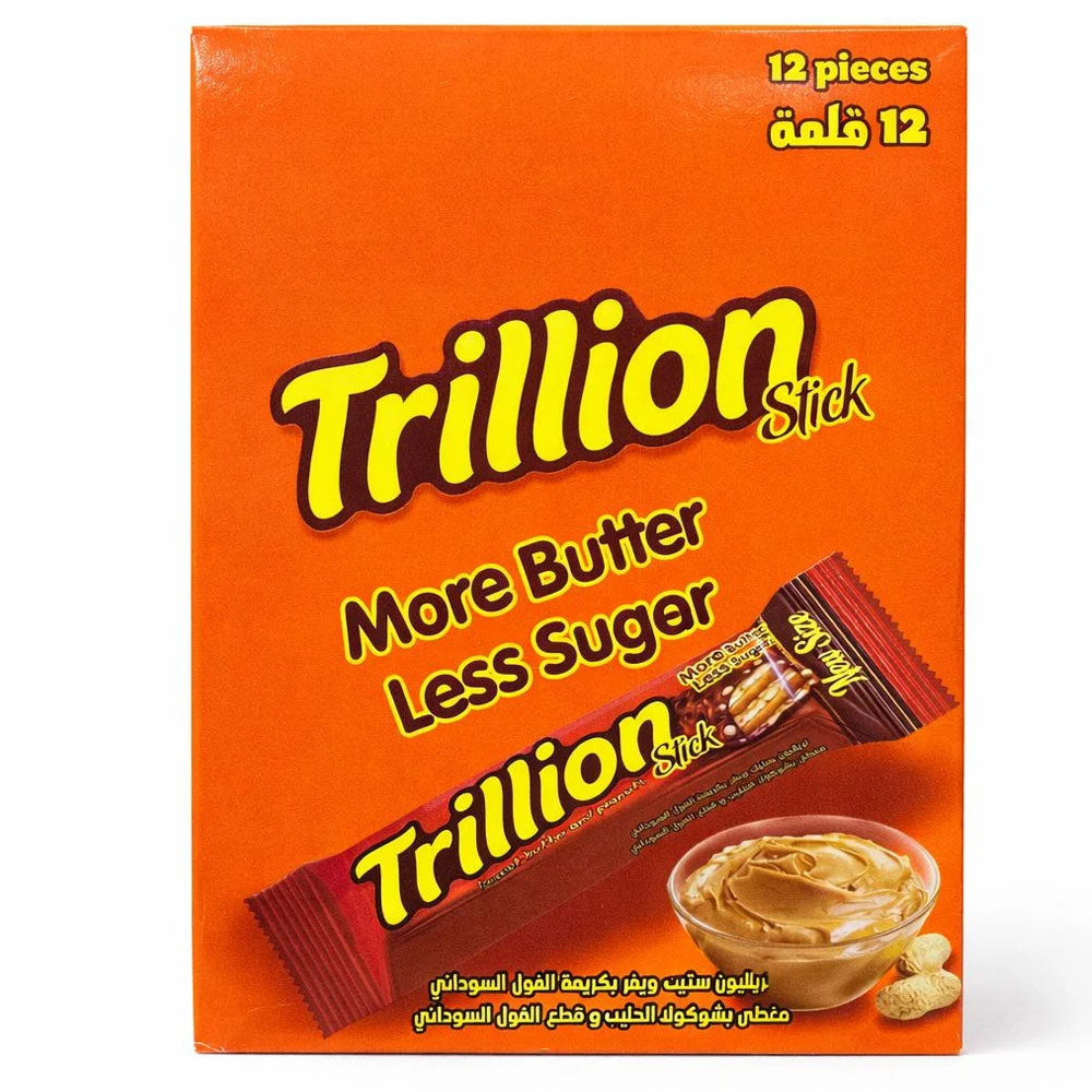 Trillion Stick Peanut Butter Wafer Sticks 12 × 24 g