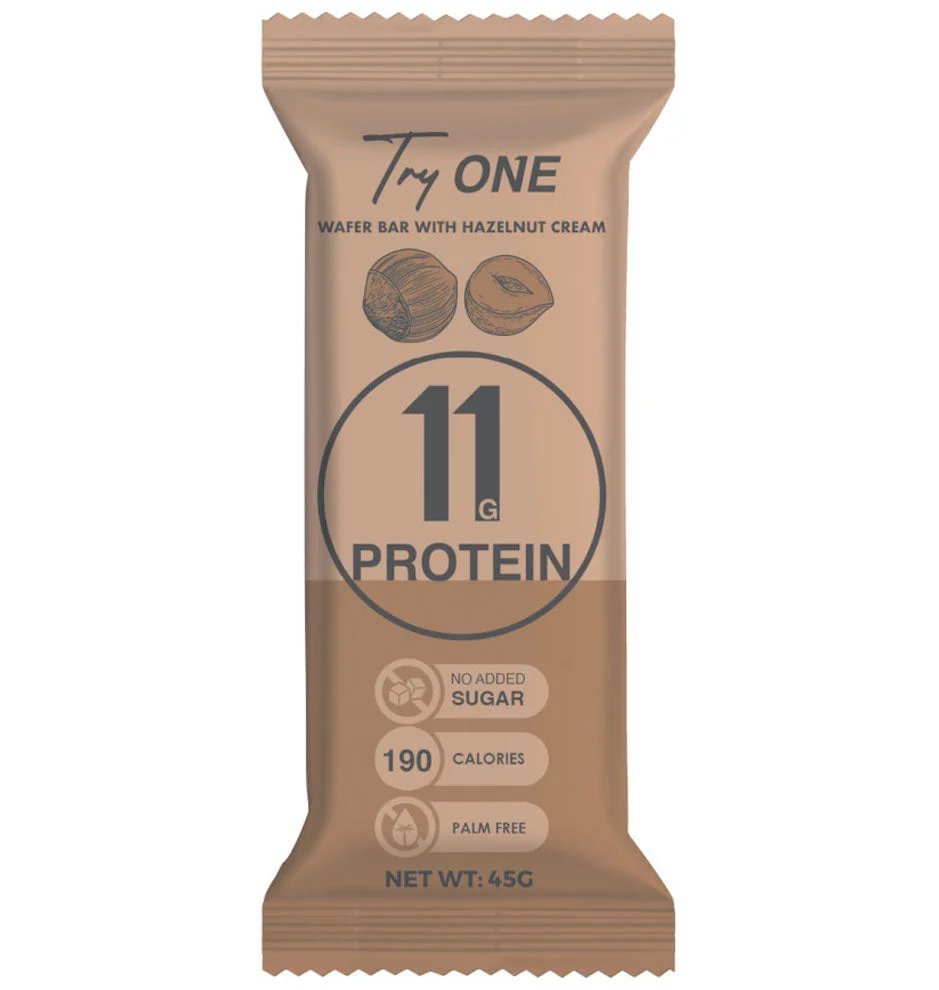 Try One Protein Wafer Bar Hazelnut 45g