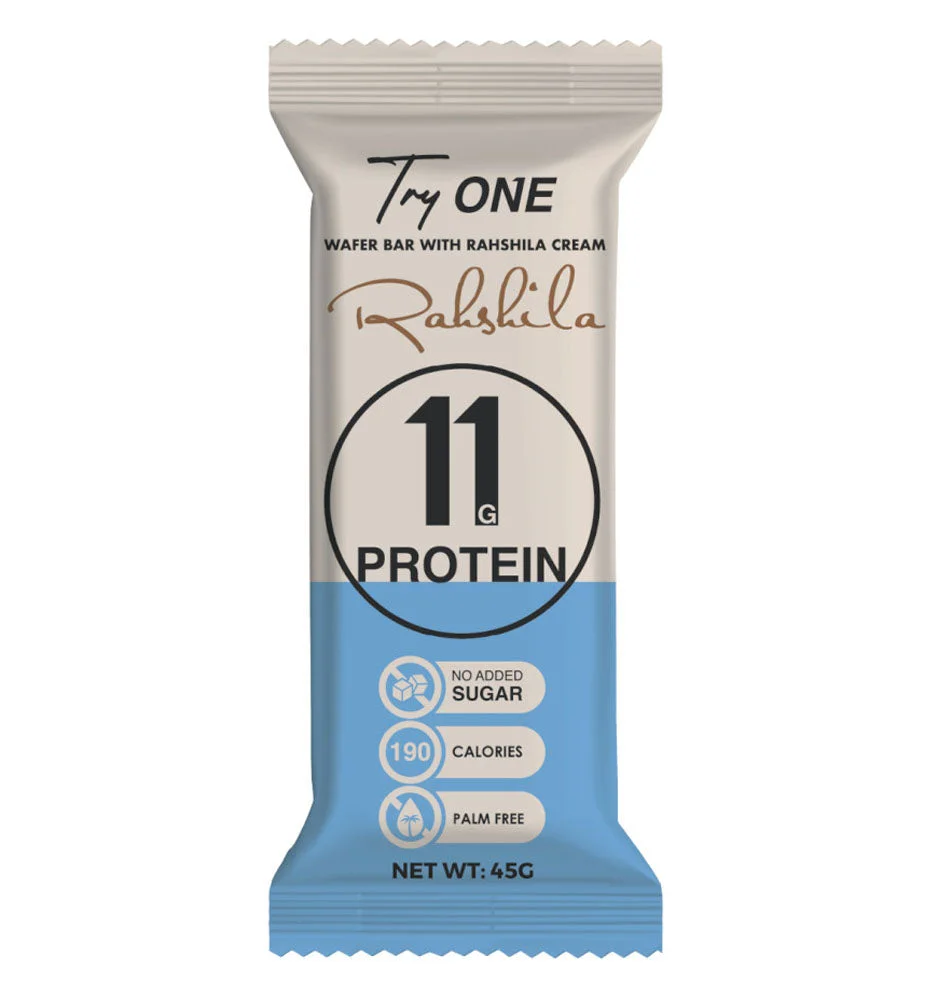 Try One Protein Wafer Bar Rahshila Flavor 45g