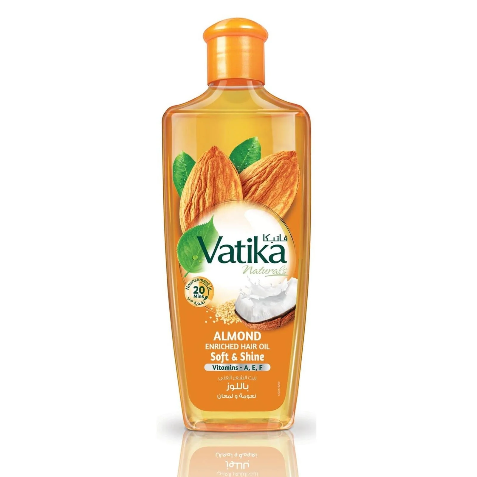 Vatika Naturals Almond Coconut & Sesame Enriched Hair Oil Soft & Shine 200 ml
