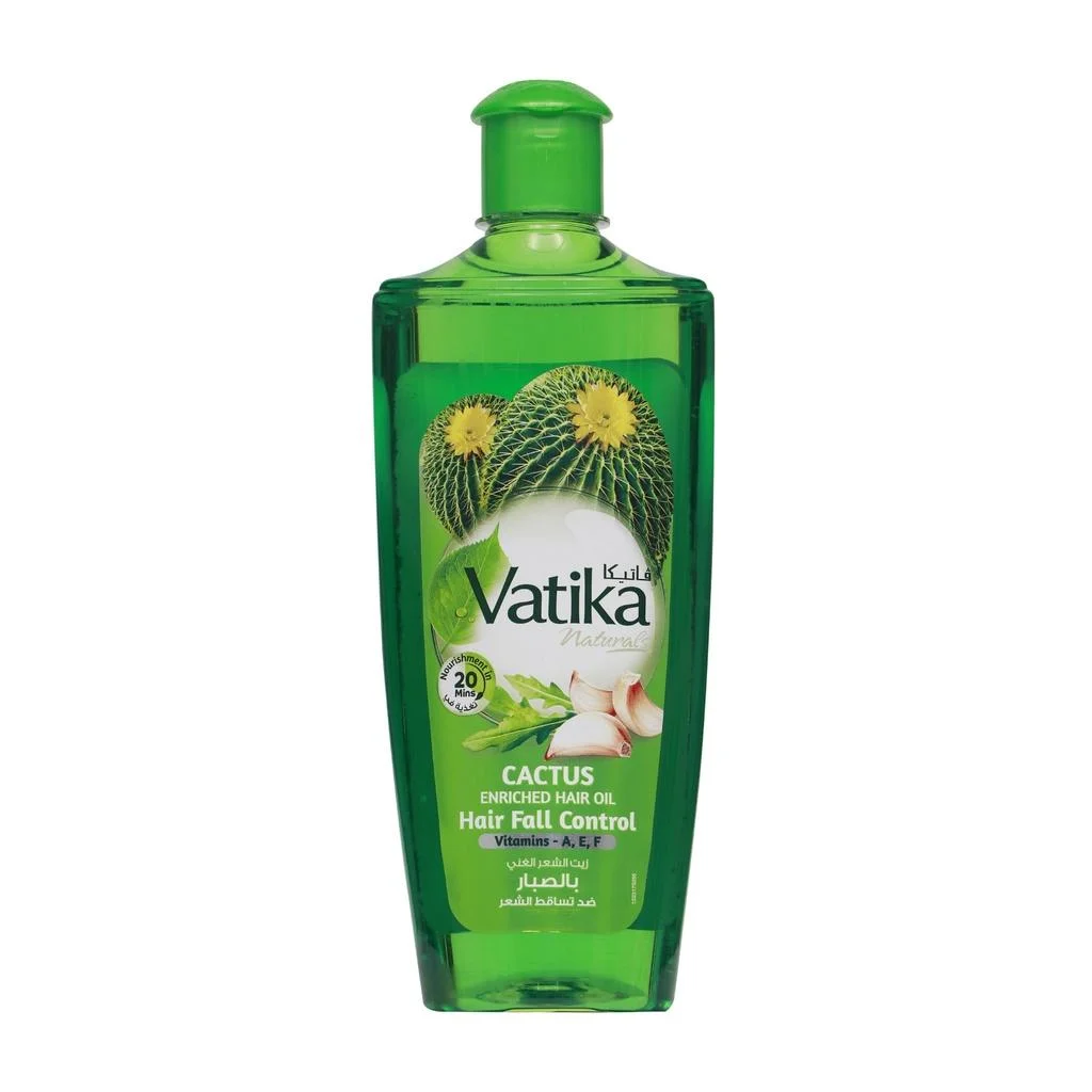 Vatika Naturals Cactus Enriched Hair Oil With Vitamin A, E, F - 200ml