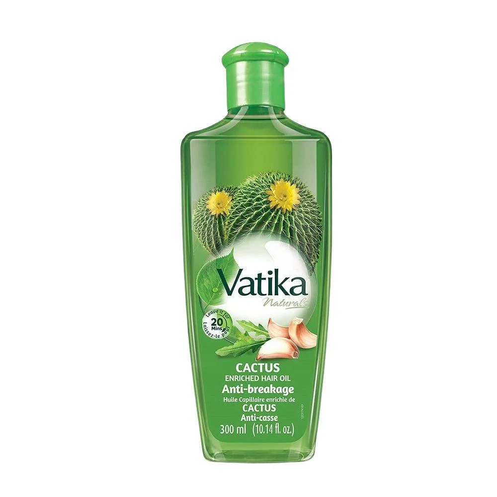 Vatika Naturals Cactus Enriched Hair Oil With Vitamin A, E, F - 300ml