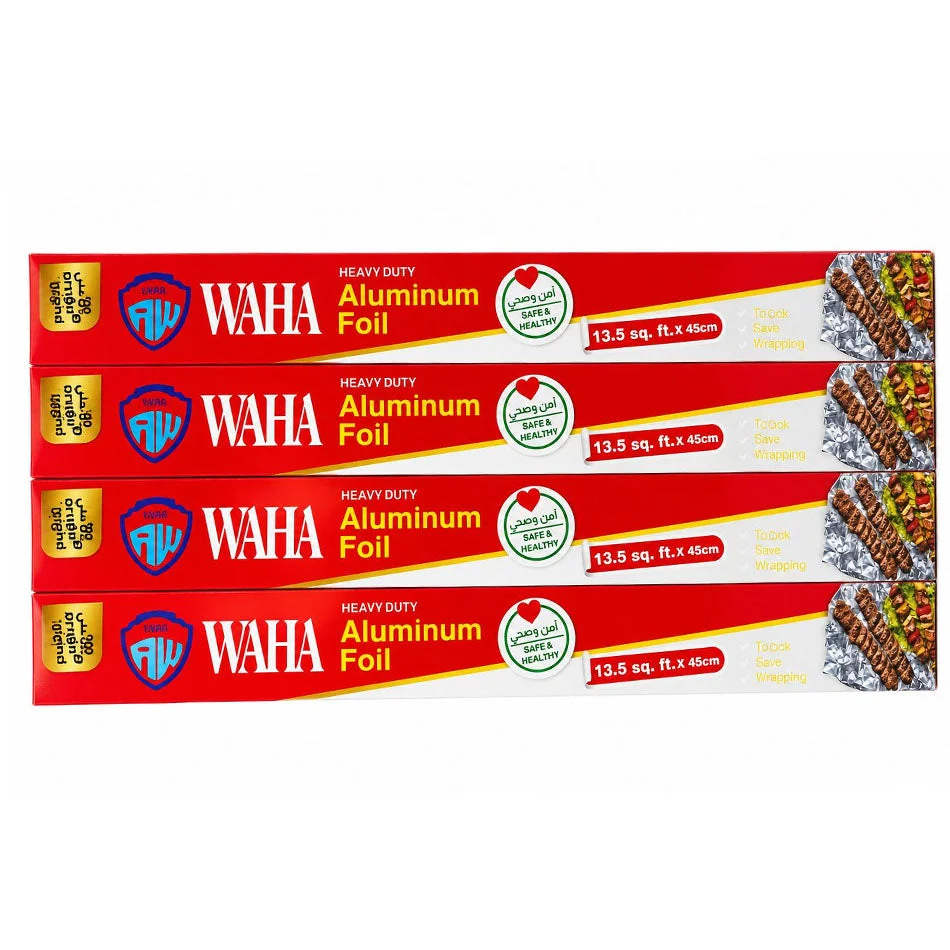 Waha Aluminum Foil Heavy Duty 13.5 Sq Ft × 45 cm