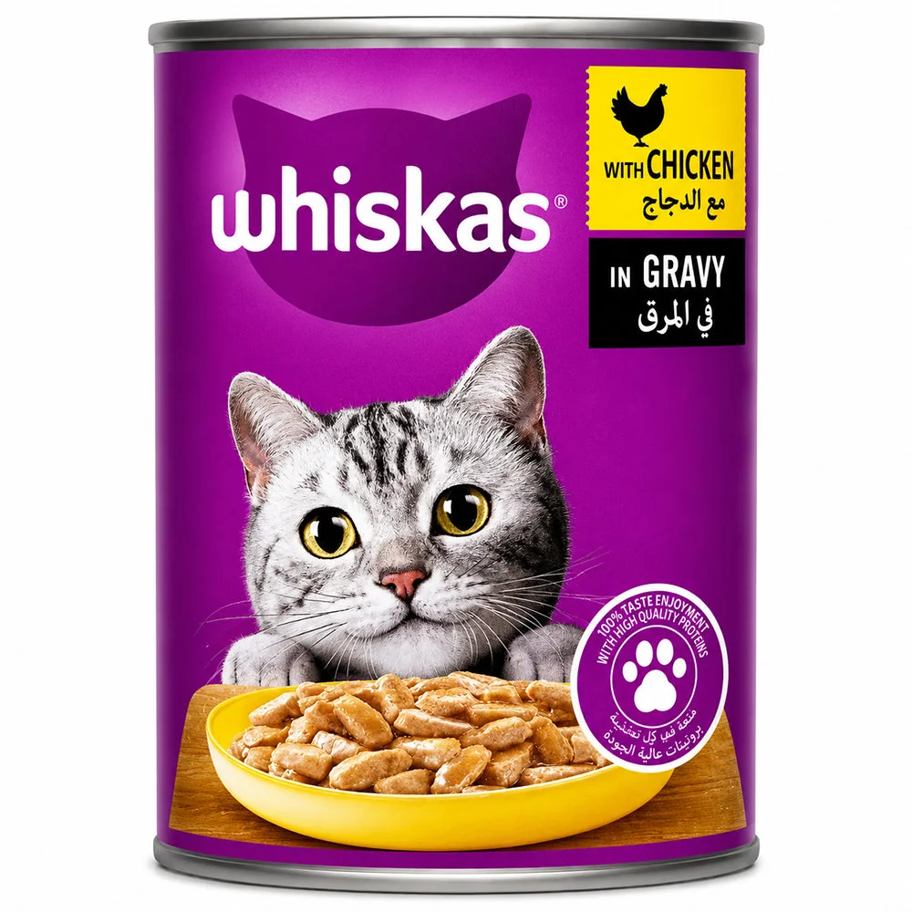Whiskas Adult Wet Cat Food with Chicken in Gravy 400ml