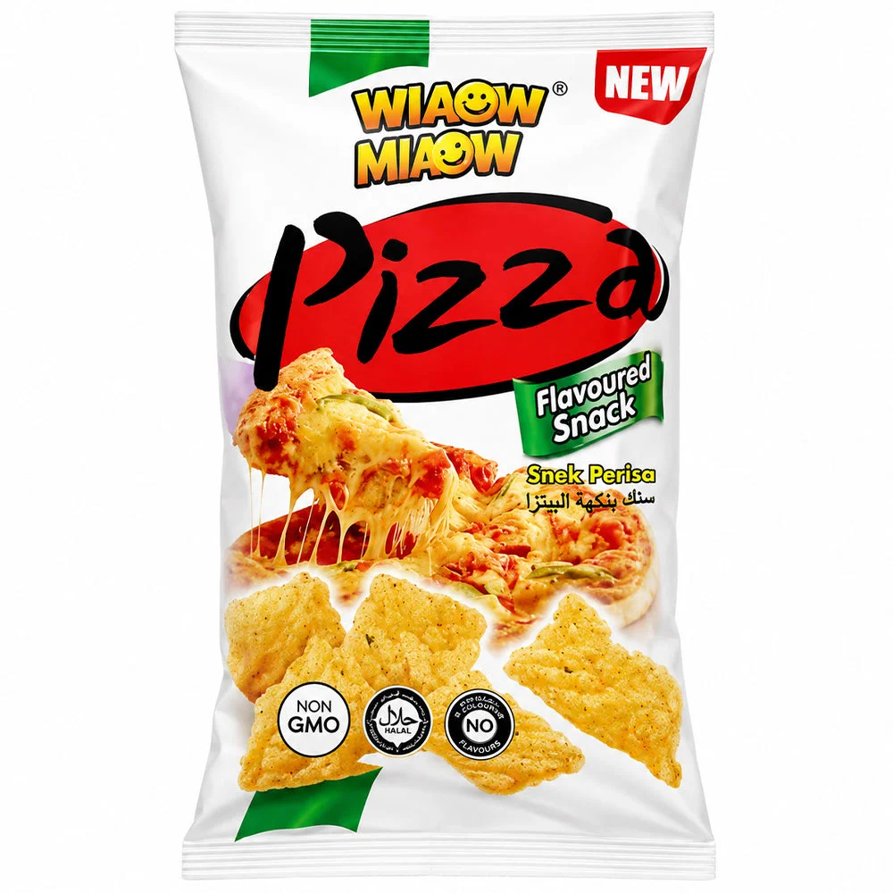 Wiaow Miaow Pizza Flavoured Snack 10 x 50g
