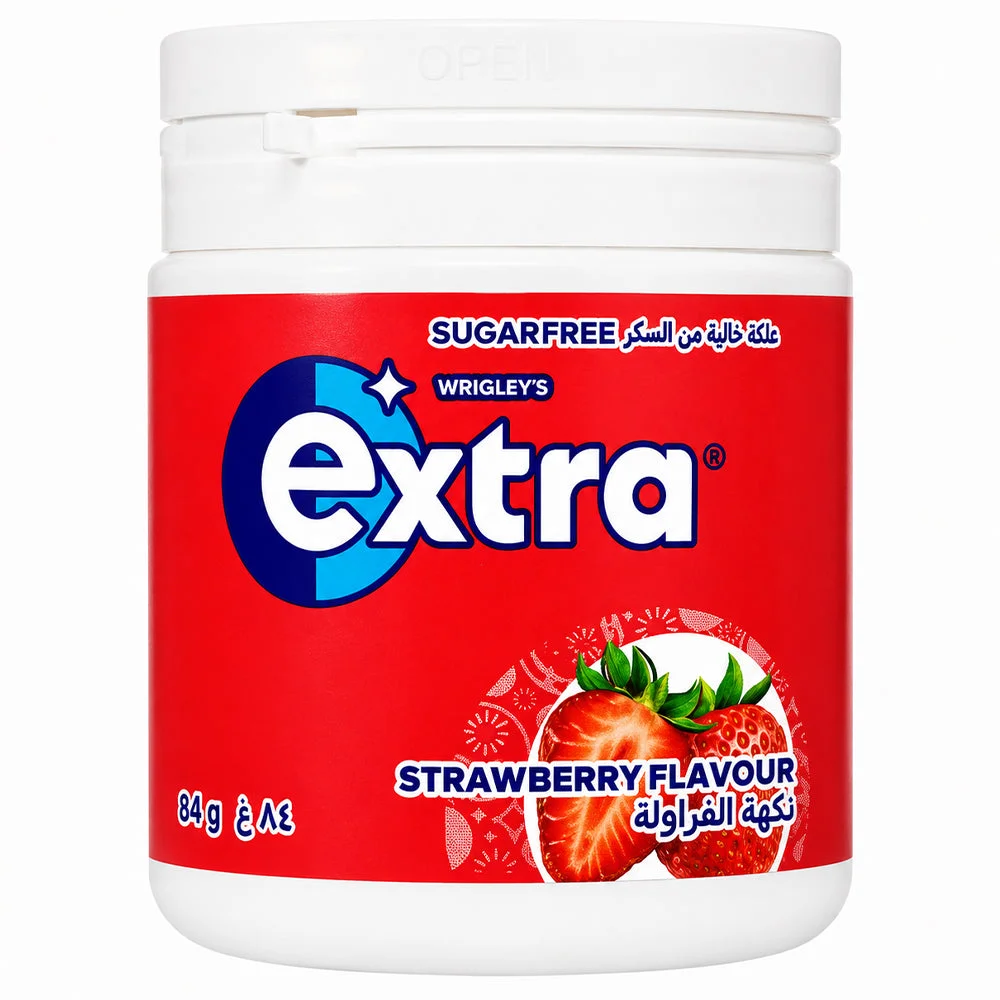 Wrigley's Extra Sugar Free Strawberry Flavour Gum 84g 60pcs