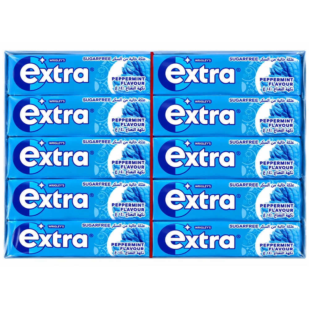 Wrigley's Extra Peppermint Sugarfree Gum 30 x 14g