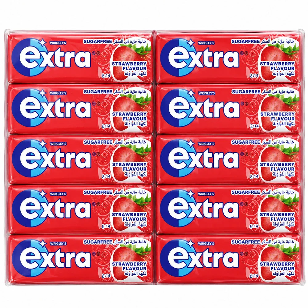 Wrigley's Extra Strawberry Sugarfree Gum 30 x 14g