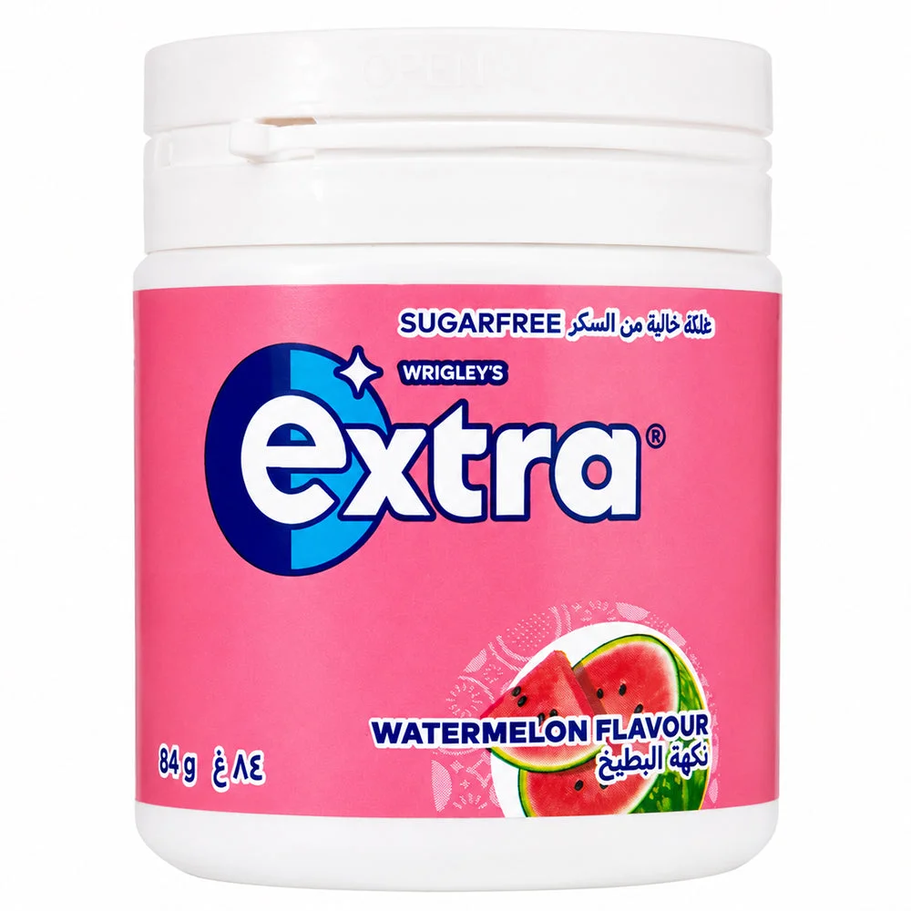Wrigley's Extra Sugar Free Watermelon Flavour Chewing Gum 84g (60 Pieces)