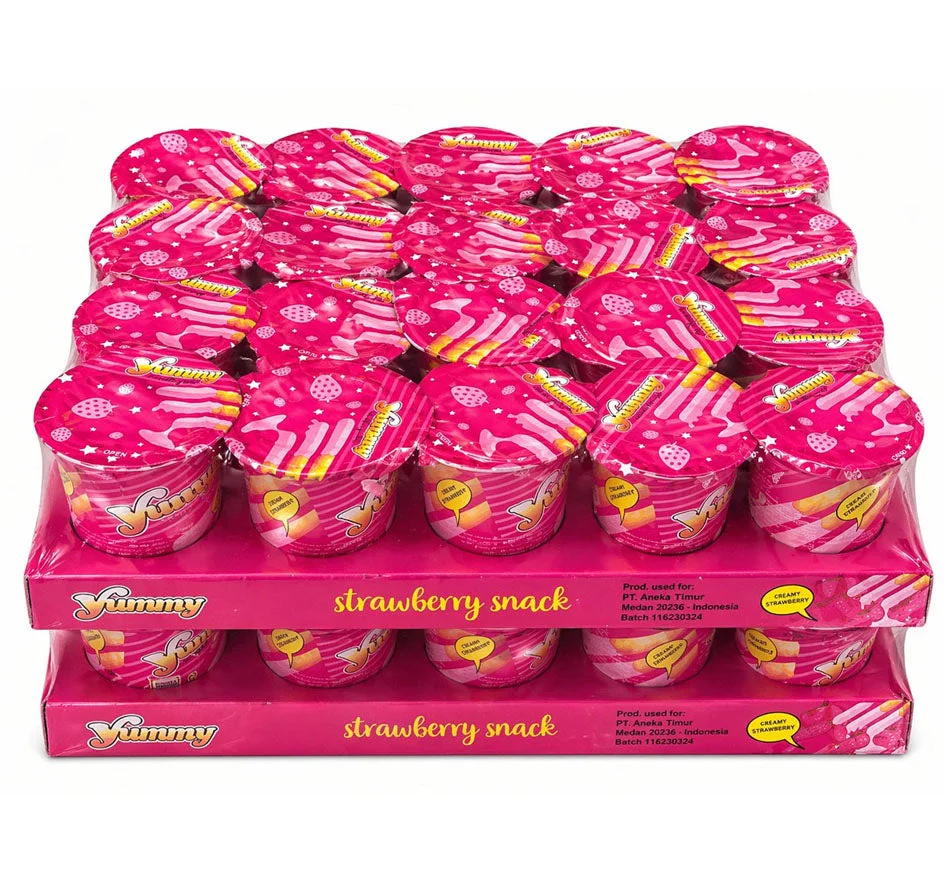 Yummy Strawberry Jelly Cups 8g × 40 pcs